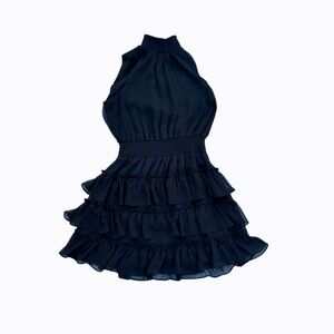 Express Black Ruffled Mini Dress Size Small